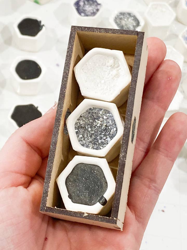 Caja de pintura de acuarela/suministros de arte artesanales brillantes para venta al por mayor de Alexa K