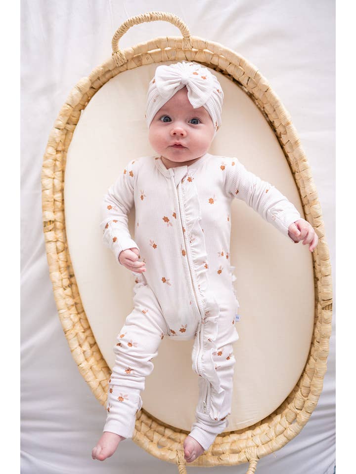 Harp Angel Boutique - Wholesale Jumpsuit - Baby - Ruffle Zipper One Piece - Fleur