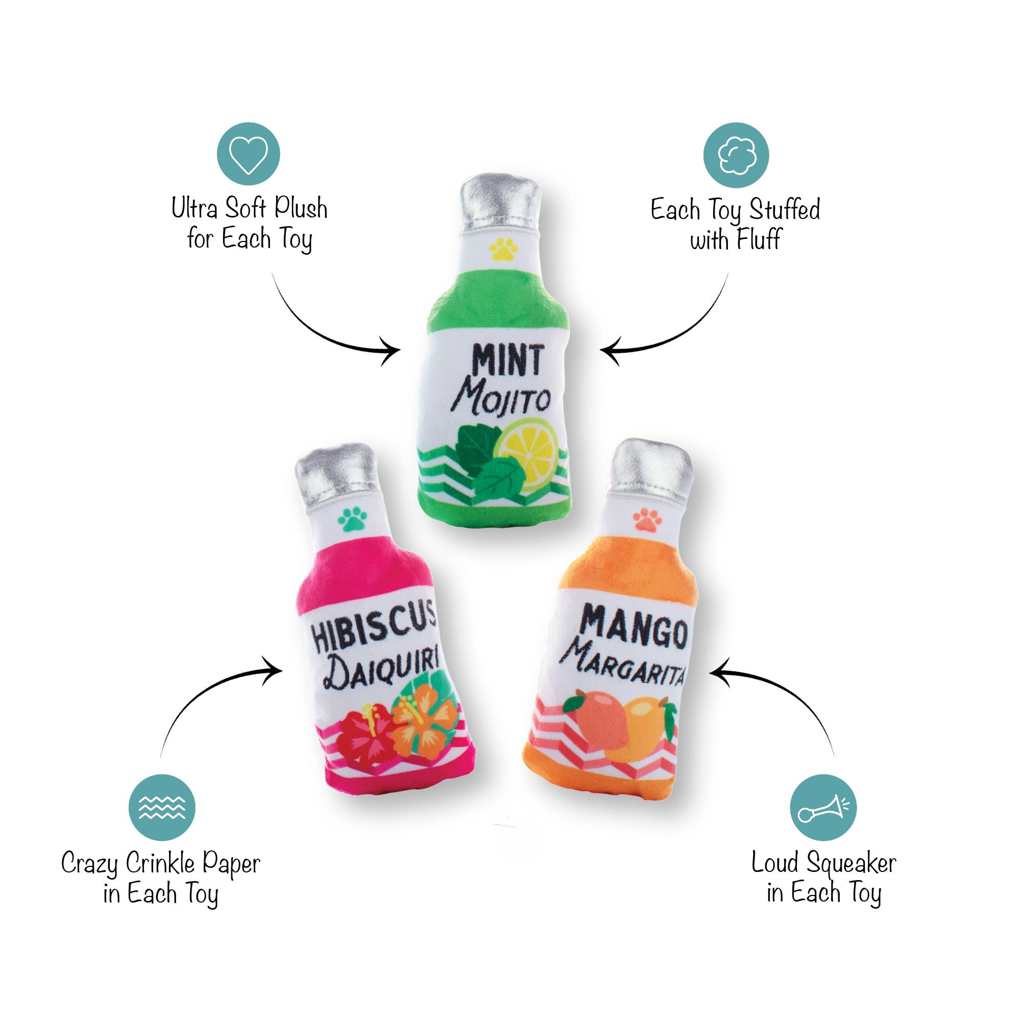 Petshop by Fringe Studio - Wholesale Pet Toy Set - Dog - FROM COOLER 3 PIECE SMALL DOG TOY SET1