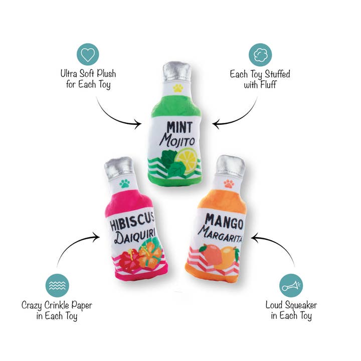 Petshop by Fringe Studio - Wholesale Pet Toy Set - Dog - FROM COOLER 3 PIECE SMALL DOG TOY SET1