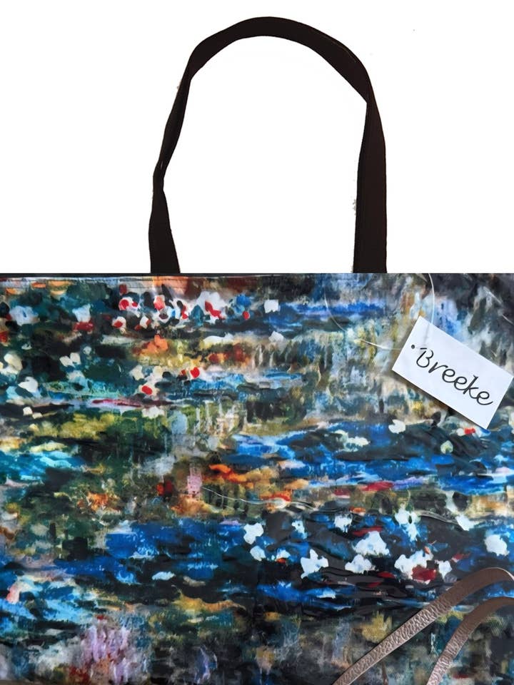Monet Tuinreflecties Canvas Tas (TT-Monet Reflectie) voor wholesale door Breeke