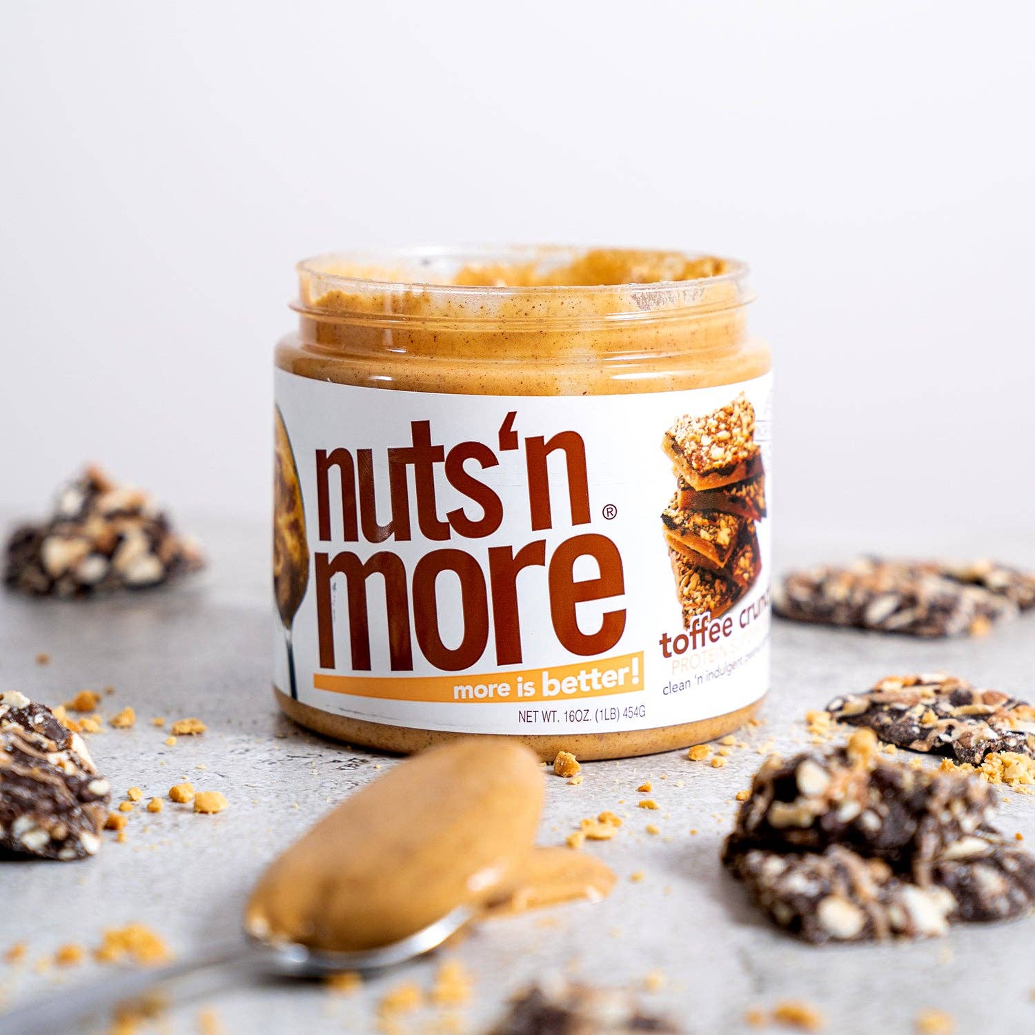 Nuts 'N More - Wholesale Nut Butter - Toffee Crunch High Protein Peanut Butter Spread4