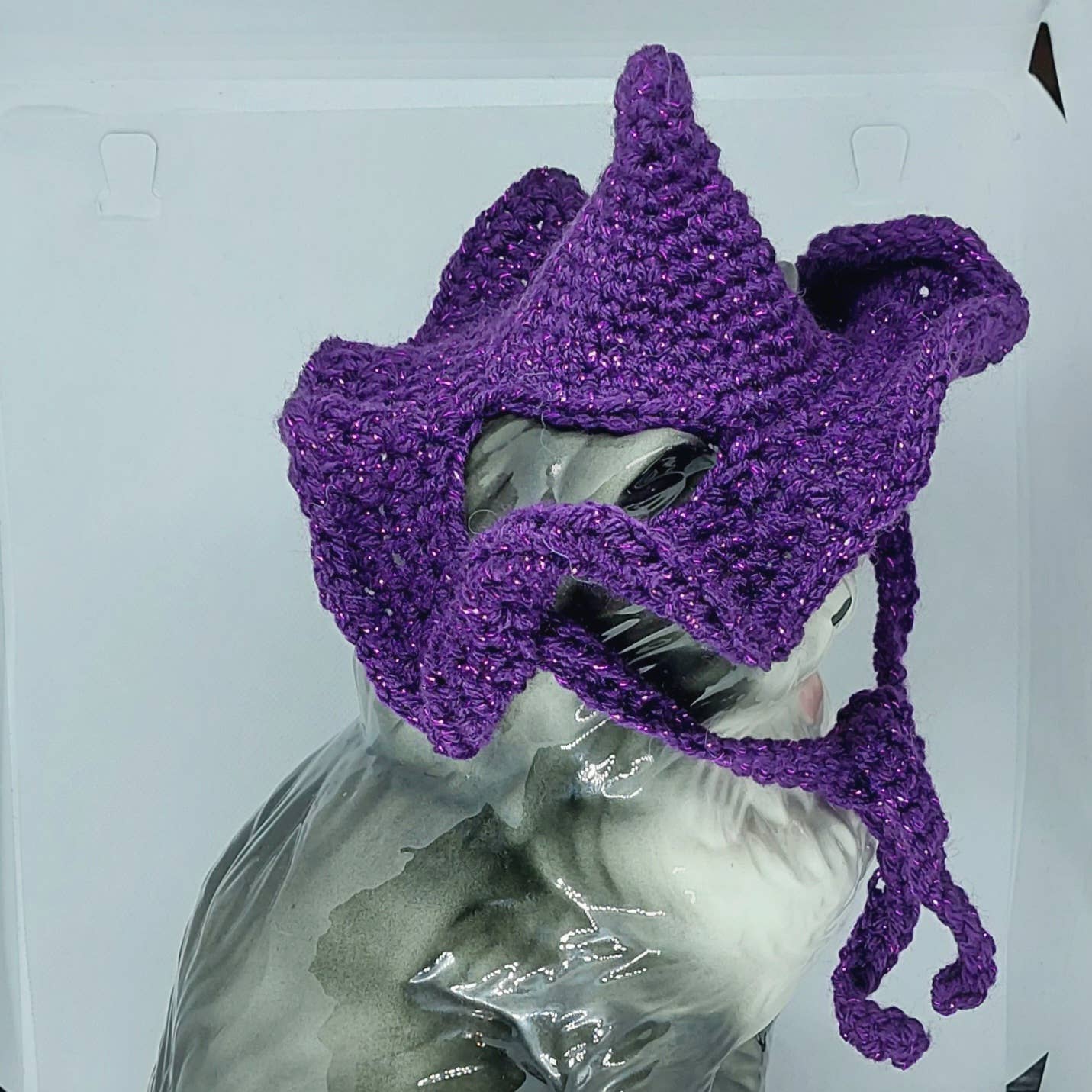 Glitter Ghost Clothing and Accessories – chapéu - Cão por atacado – Chapéu Crochet Brilha - Chapéu de Gato - Chapéu de Pet9