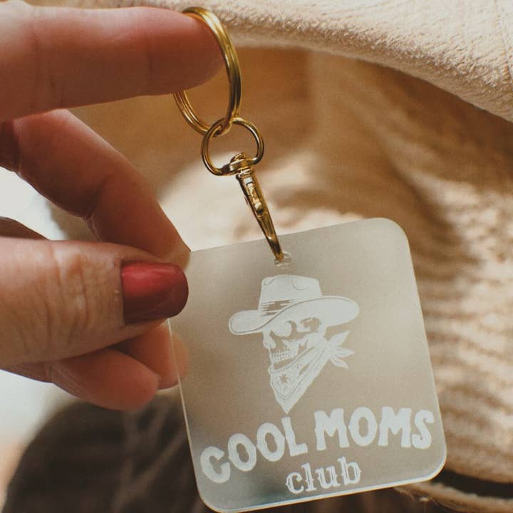 Cool Moms Club Keychain for wholesale by GoneWestDesigns