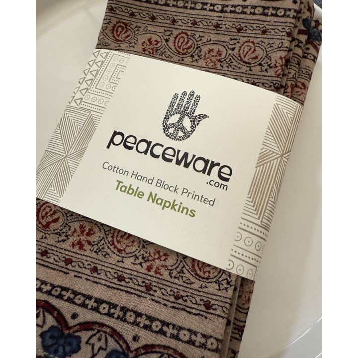 Peaceware - Venta al por mayor Servilletas de tela - Servilletas de Mesa - Viñedo (Juego de 4)5