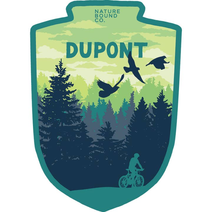 DuPont Sticker | Retro Biker Badge for wholesale by Nature Bound Co