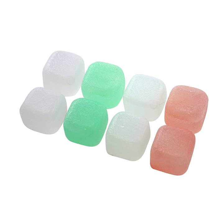 Set di 8 cubetti di ghiaccio riutilizzabili in plastica multicolore per la vendita all'ingrosso da parte di Fackelmann