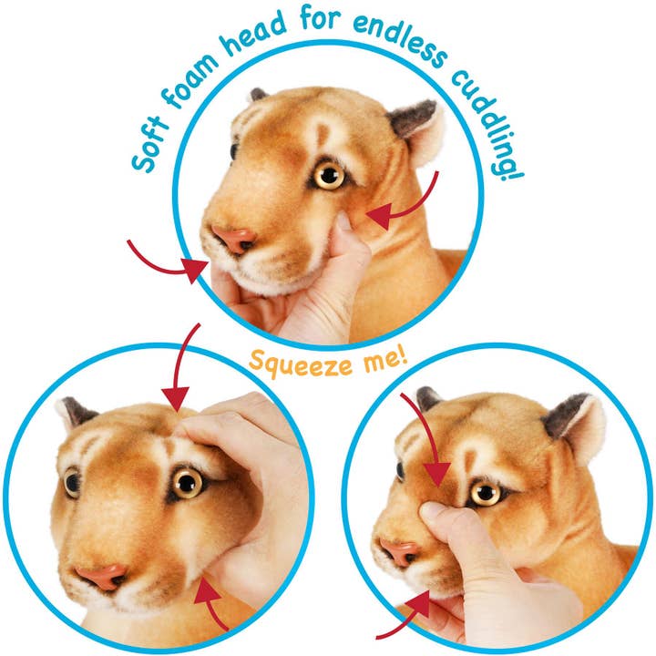 VIAHART Toy Co. - Wholesale Stuffed/Plush Toy - Kids & Baby - Monique the Mountain Lion | 18 Inch Stuffed Animal Plush3