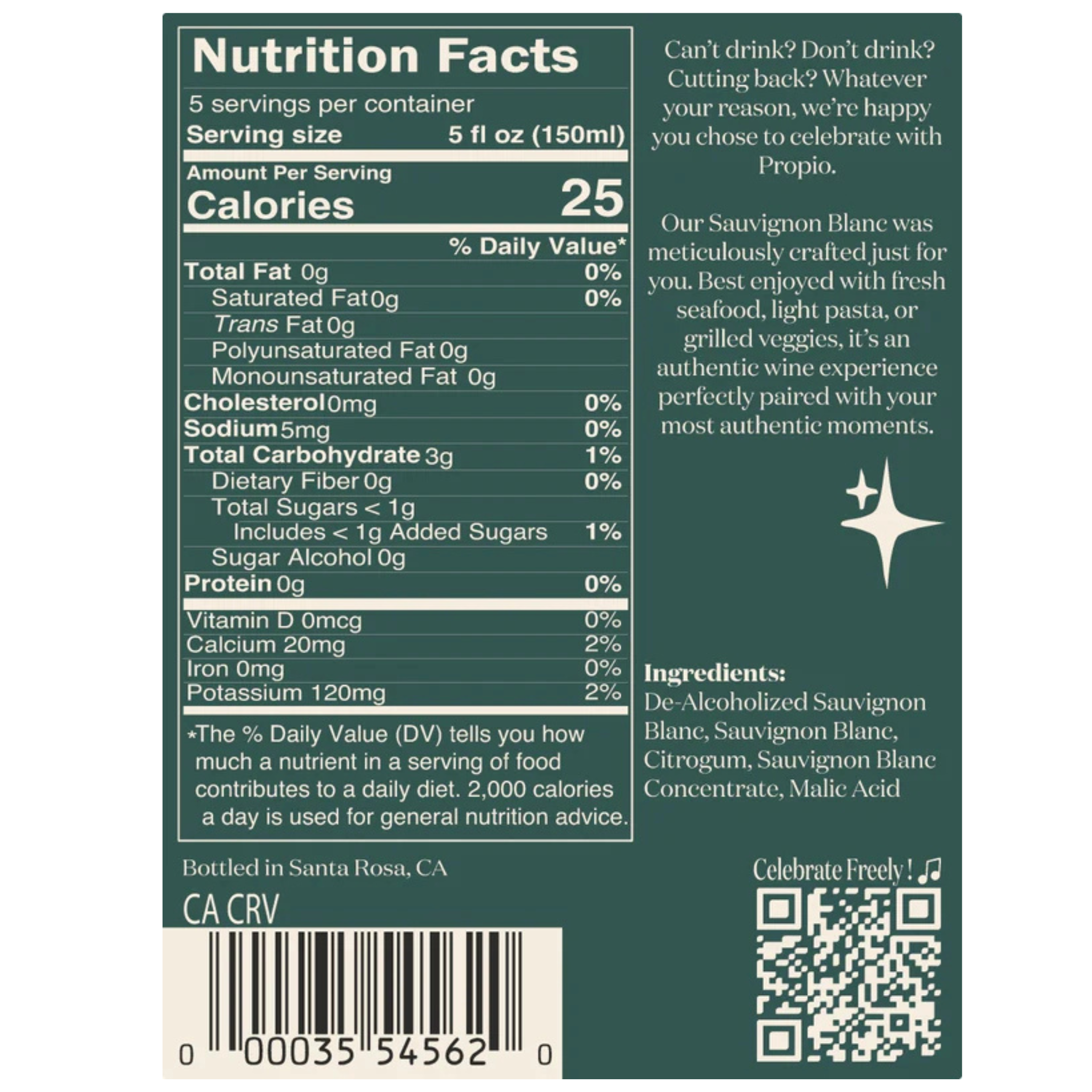 Propio - Wholesale Non-Alcoholic Spirits/Wine/Beer - Non-Alcoholic Sauvignon Blanc2