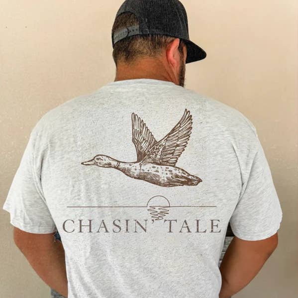 Chasin' Tale Mallard Hunting Herren Grafik-T-Shirt für den Großhandel von ZZ Threadz
