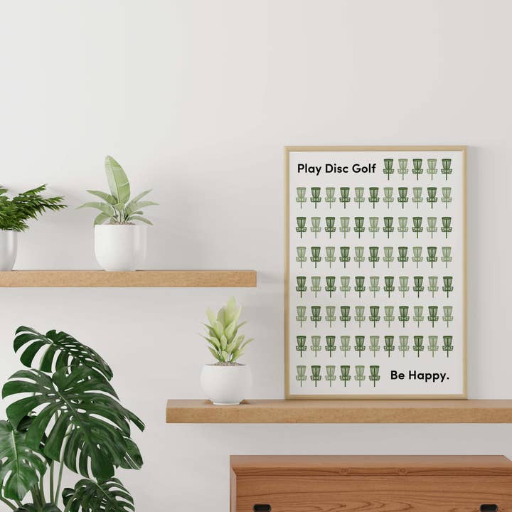 Dandy Days - Wholesale Art Print - Disc Golf Print | A3 | A4 | Be Happy Play Disc Golf2