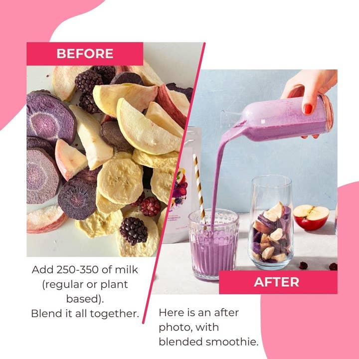 NutriBoom - Venta al por mayor Proteínas en polvo - Mezcla de Batido Liofilizado Power Up - listo para mezclar