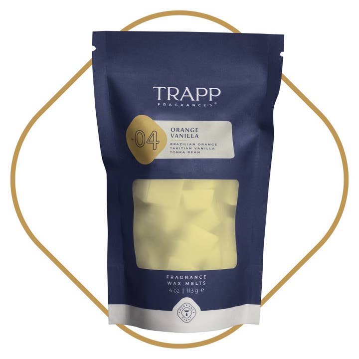 No. 04 Orange Vanilla 4 oz. Fragrance Wax Melts for wholesale by Trapp Fragrances