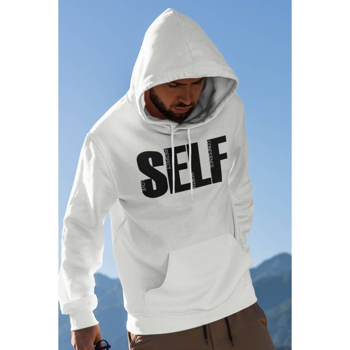 SELF GRAPHIC MENS HOODIE for wholesale by Nobrand