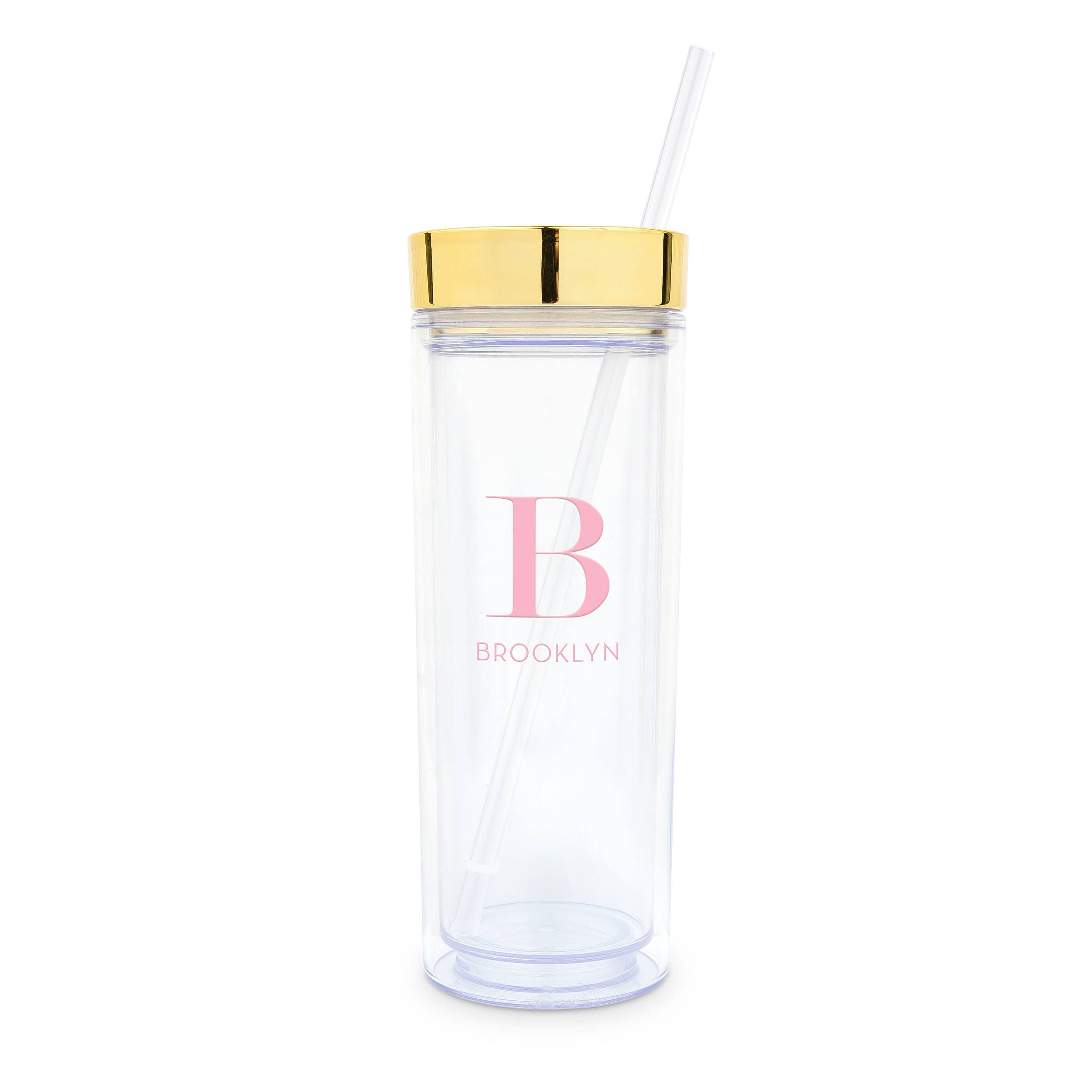 Weddingstar Inc. – wholesale Insulated mug/tumbler – 17 oz. Insulated Plastic Drink Tumbler-Modern Serif Monogram8