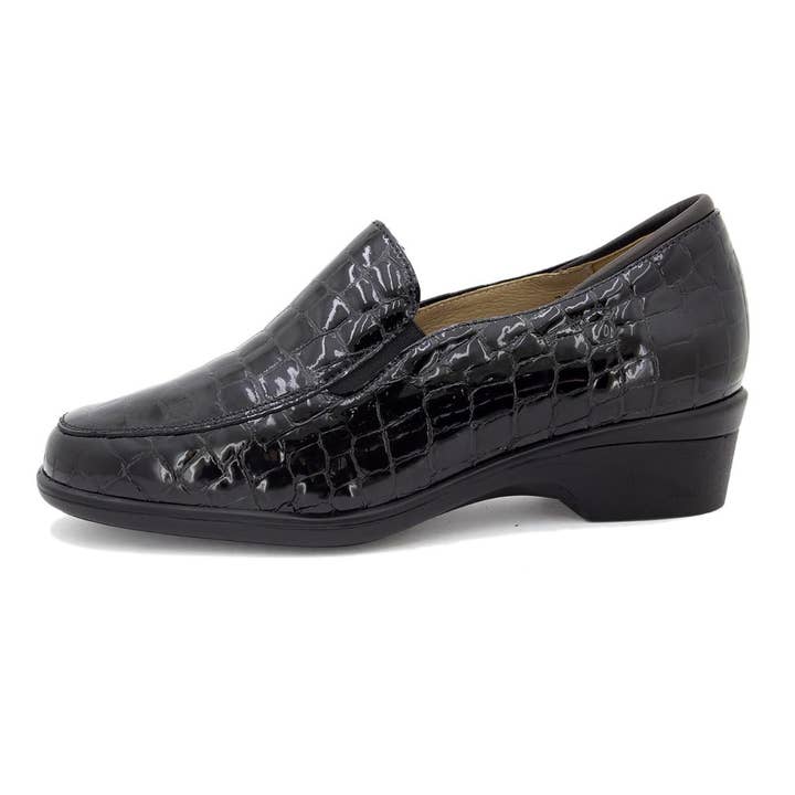 Black Crocodile Loafer 245610 for wholesale by PieSanto