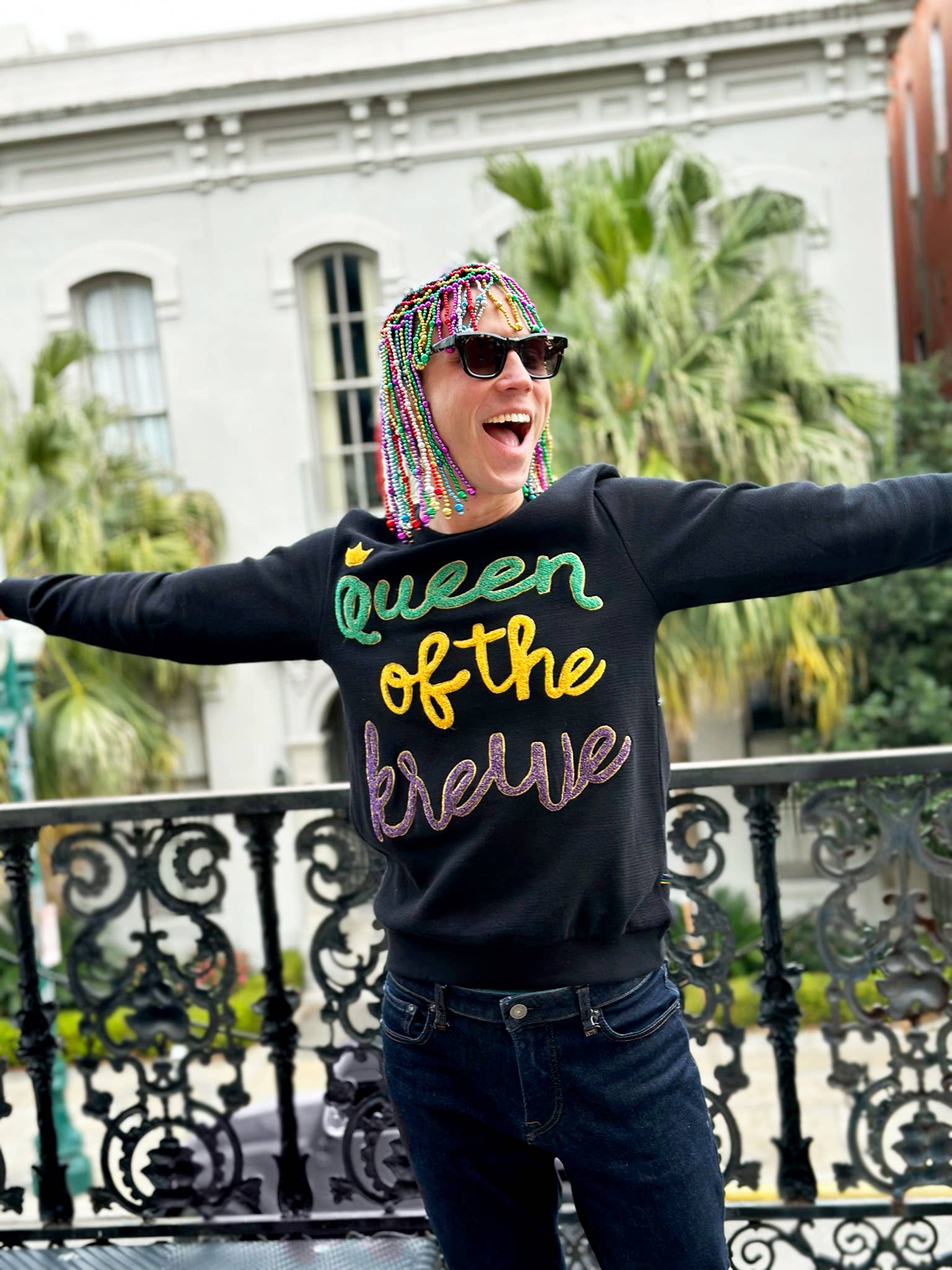 Mardi Gras Creations – wholesale Wig/hair piece – Cleopatra Beaded Wig2