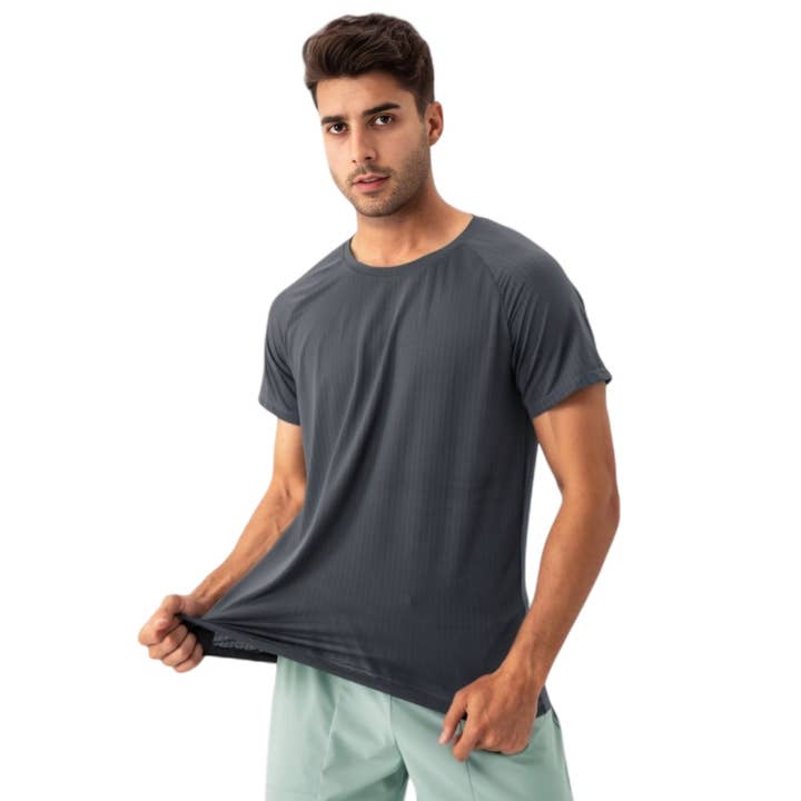 Active by Anna-Kaci - Wholesale T-shirt – men's - Men's Lightweight Performance T-Shirt with Moisture-Wicking20