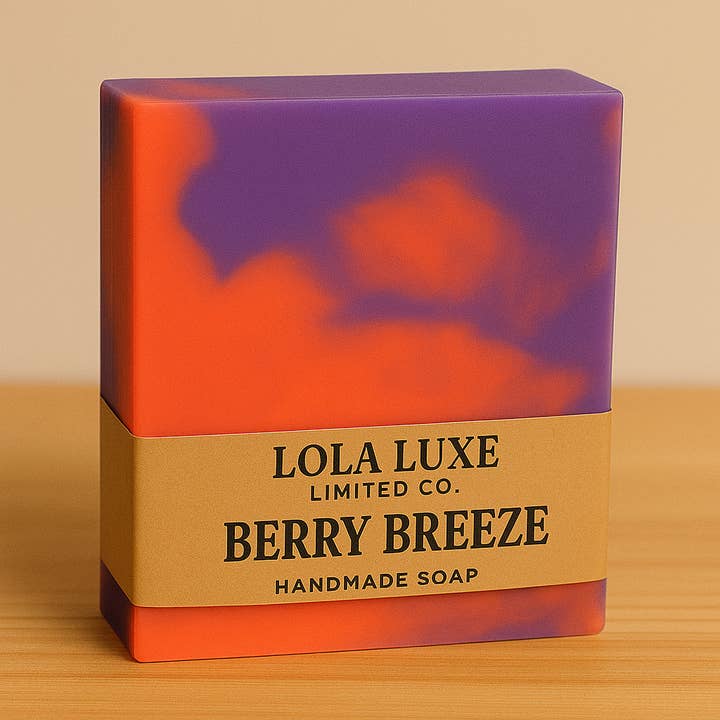 Lola Luxe Limited Co. - Wholesale Bar Soap - Berry Breeze- Mixed Berry Scented Handmade Soap