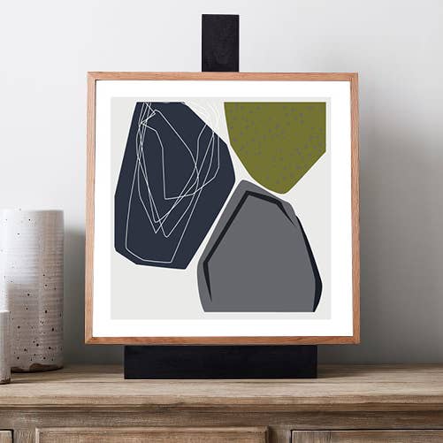 Imprimer Beach Pebbles and Rock #12 pour la vente par RGB Fineart