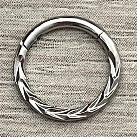 Silver Septum Piercing (16G | 6mm, 8mm or 10mm | Surgical Steel | Gold or Silver) for wholesale by Elara Body Jewelry