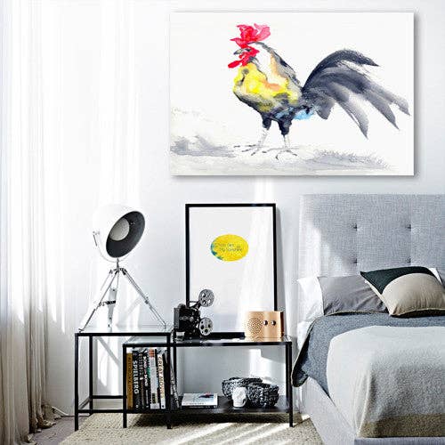 Rooster Cockrel - Art Print for wholesale by Brazen Design Studio