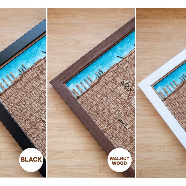 3D-kort over Central Park, Kort over Manhattan, Nyc. for engroshandel hos Kustwood