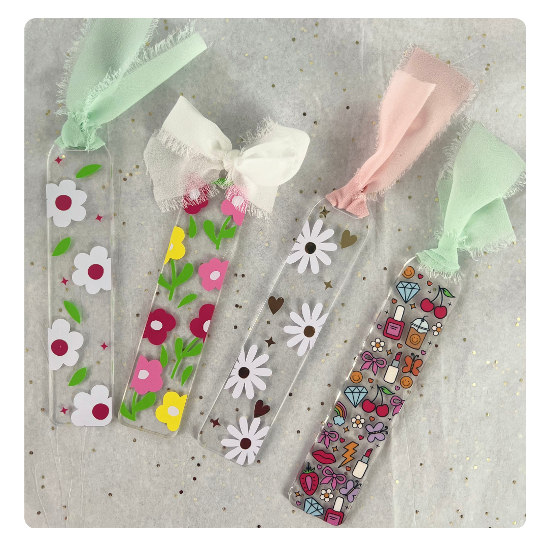 Konfetti & Co - Wholesale Bookmark - Spring Floral Acrylic Bookmarks2