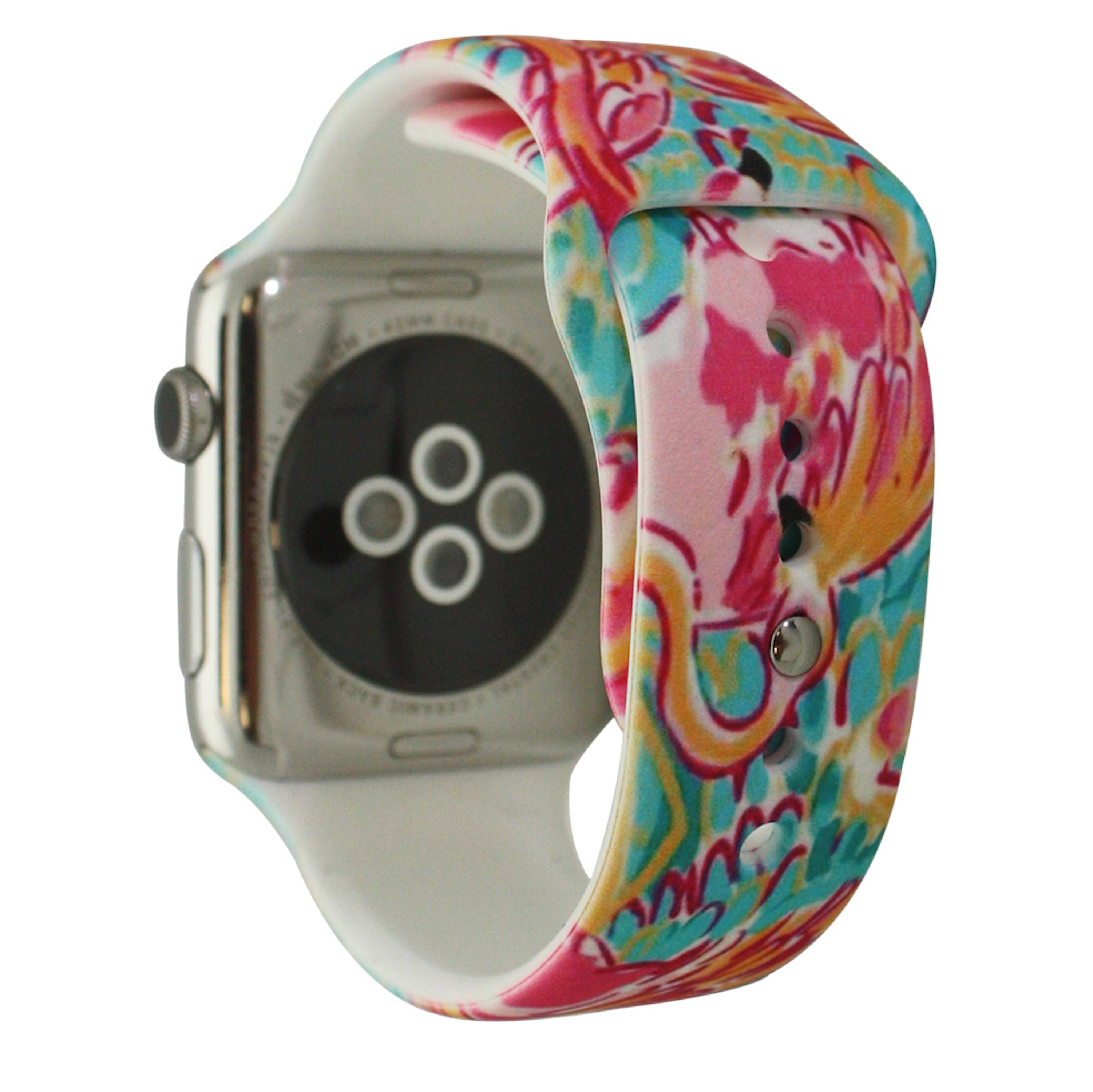 Time World USA - Wholesale Watch Band/Strap - Unisex - Flamingo Printed Silicone Apple Watch Bands1