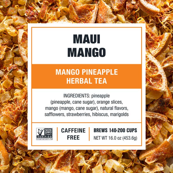 Tiesta Tea Company - Wholesale Loose tea - Maui Mango - Mango Pineapple Herbal Tea10
