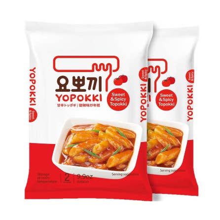Yopokki Instant Tteokbokki Sweet & Mile Spicy - 2Packs for wholesale by ROM AMERICA