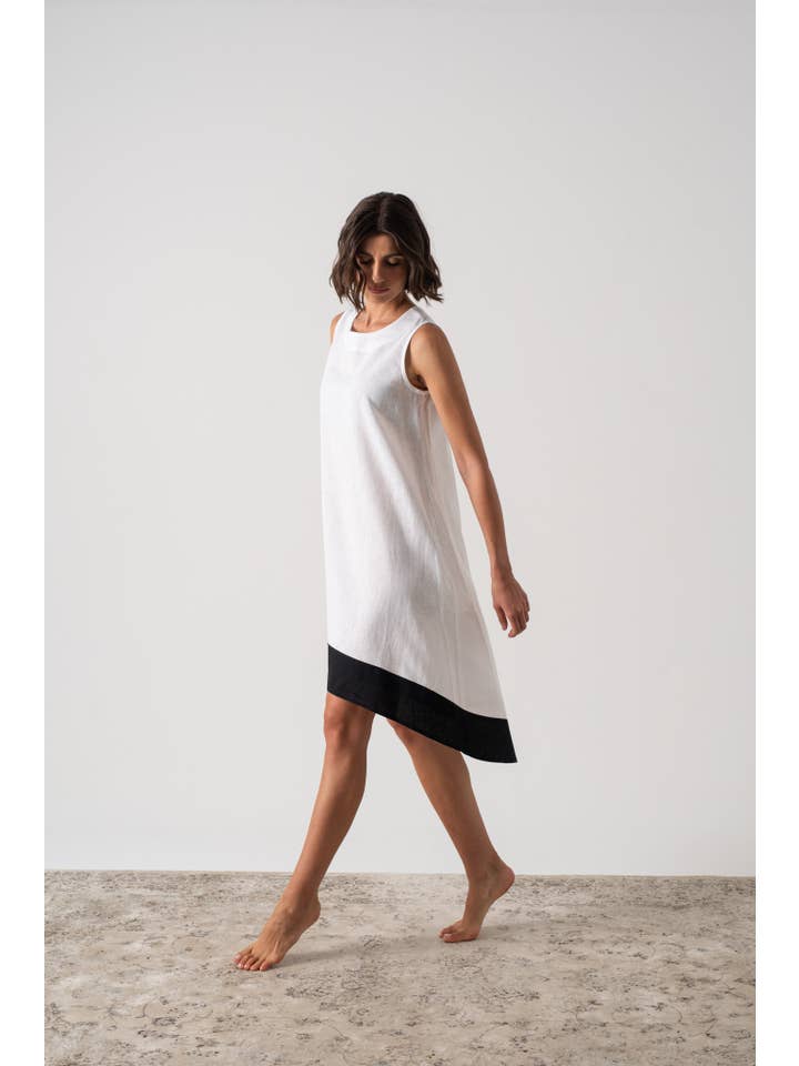 LUXMII – Großhandel Kleid – Damen – Illya Midi Kleid Weiß II2