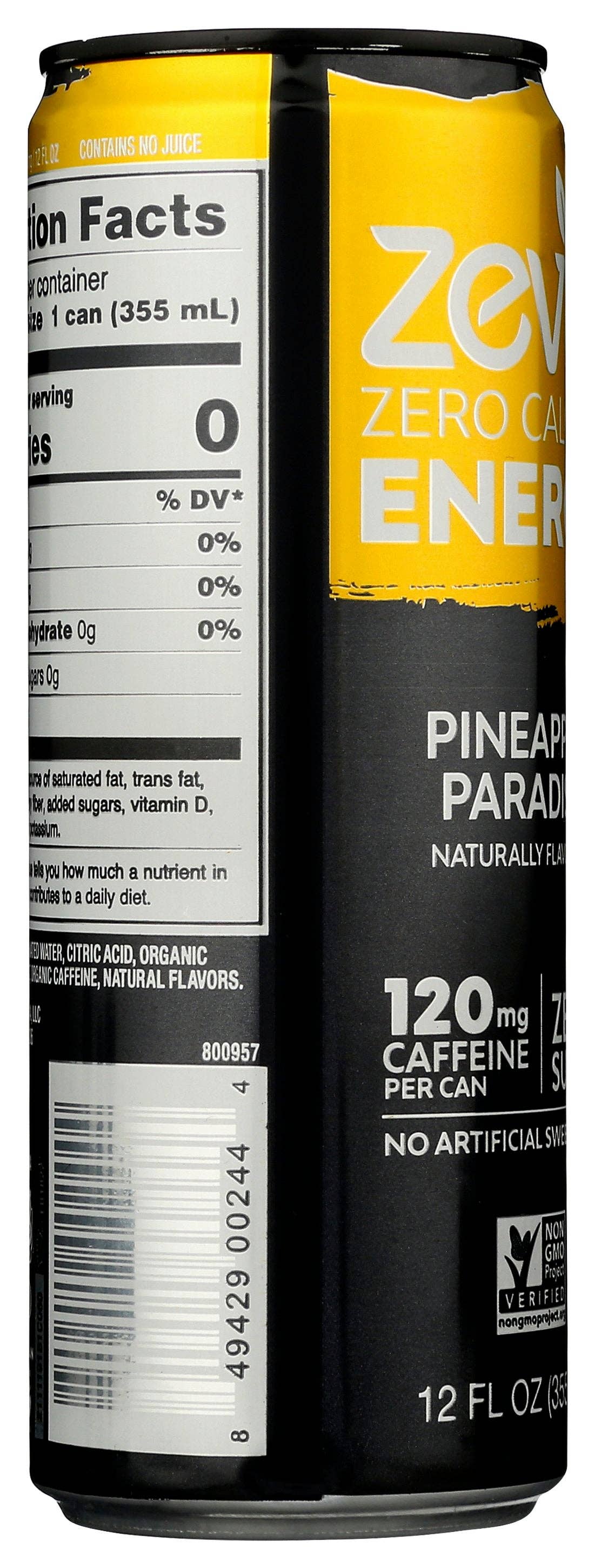 Everyday Supply Co - Wholesale Sports/Energy Drink - ZEVIA DRINK ENRGY PNAPLE PRDSE - Case of 121