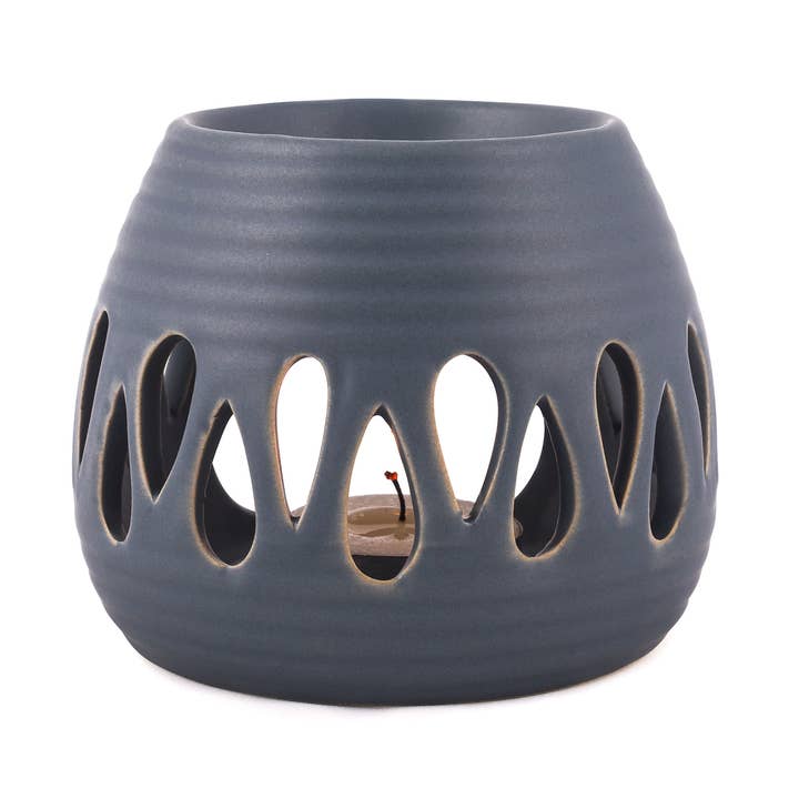 Fragrance lamp “Simple”, blue, h 8 cm for wholesale by Pajoma