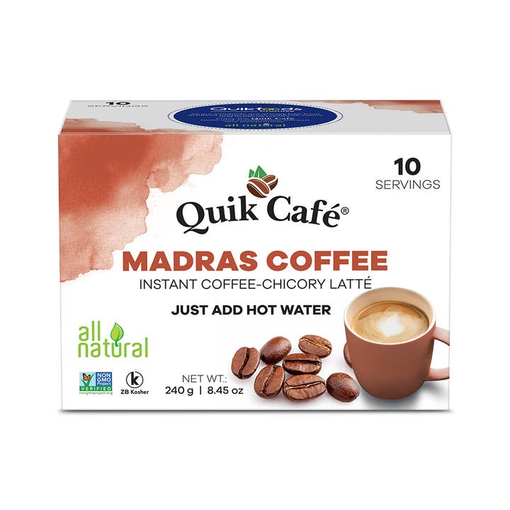 QuikCafé Madras Coffee - 10 Count for wholesale by Quik Tea