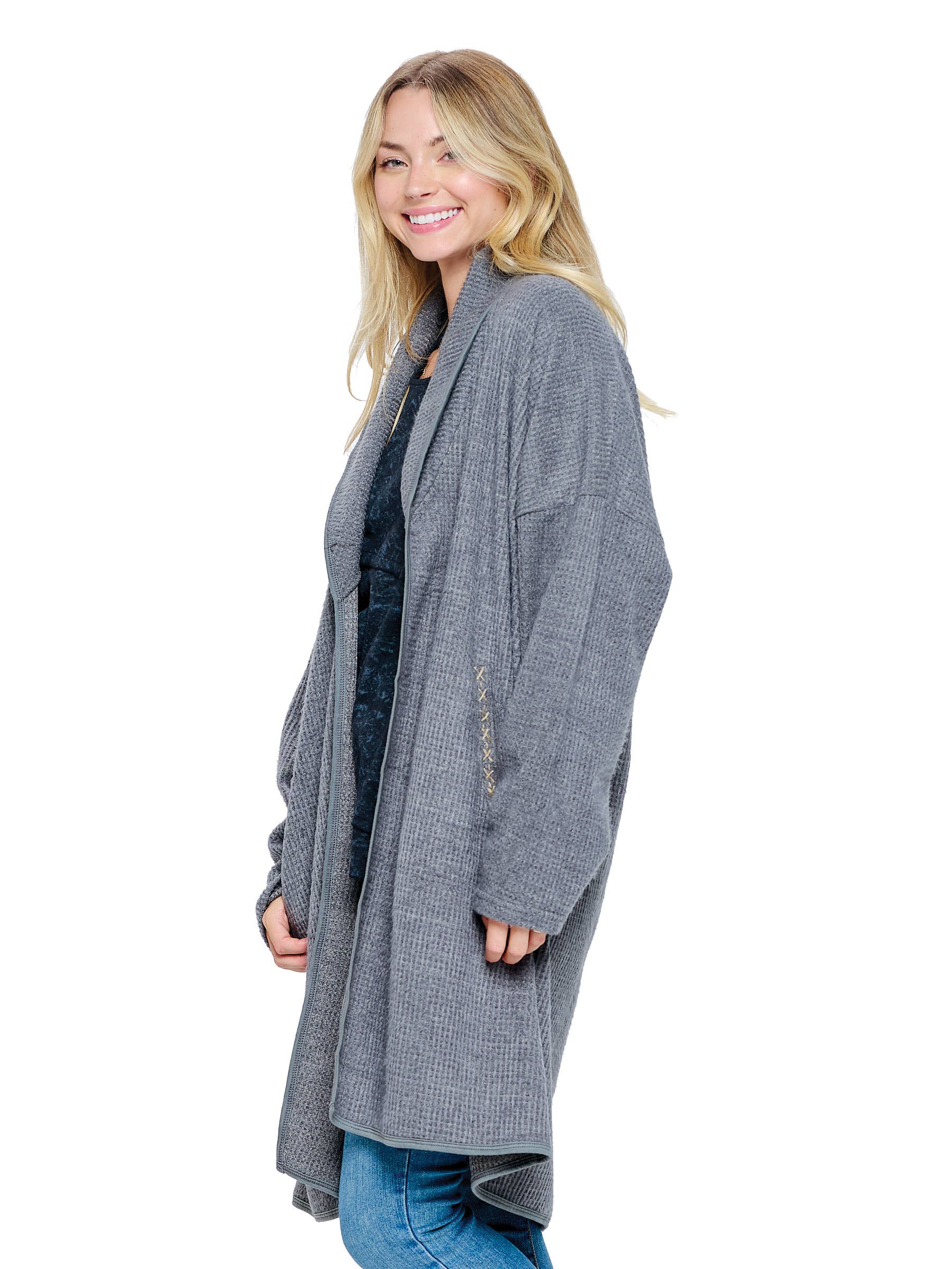 Yak & Yeti - Wholesale Cardigan - Women's - SALE Cardigan Loose Fit Handstitched (Reg. Price $26) 1