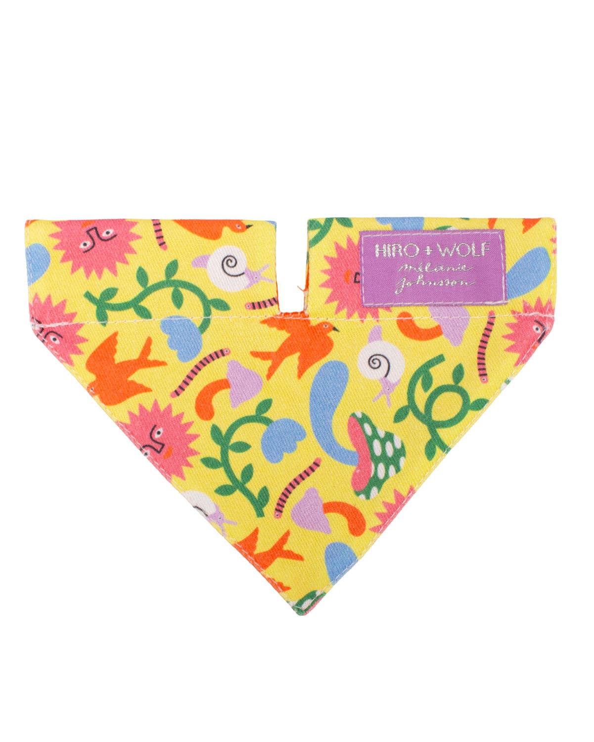 Hiro + Wolf – wholesale Pet bandana – Dog – Psychedelic Garden Dog Bandana1