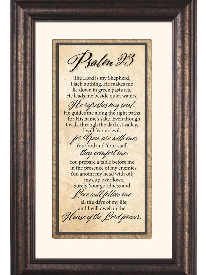 Psalm 23 - Traditions Framed Art 8.5 X 12.5 for wholesale by Dexsa