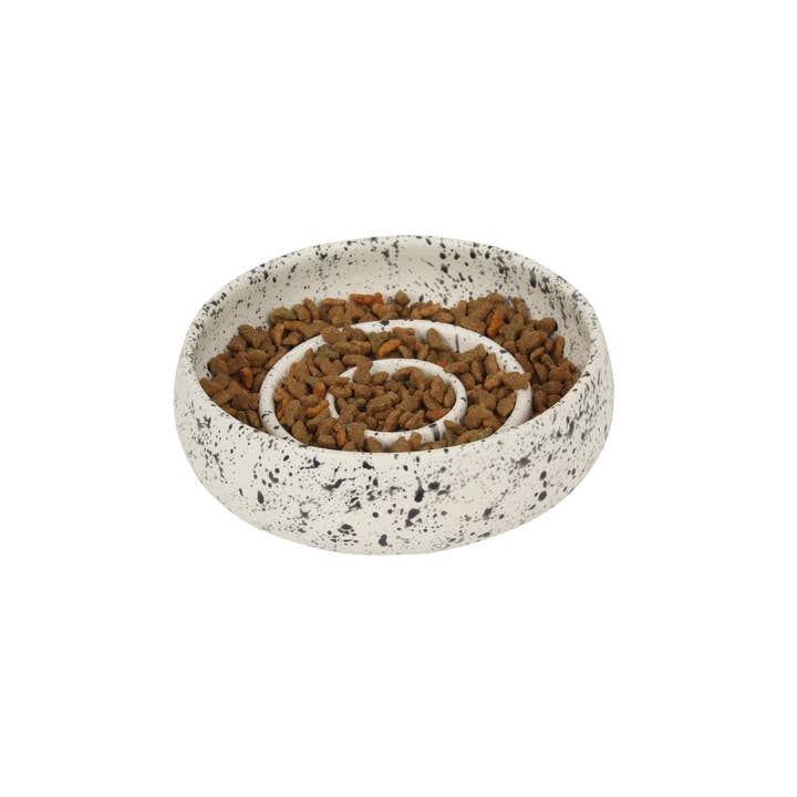 Beige & Stone USA - Wholesale Pet Bowl - Cat/Dog - Slow Feeder Handmade Ceramic Pet Bowl