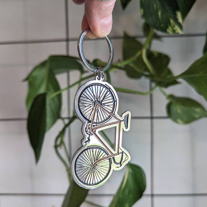 ilikesara | art + goods - Wholesale Keychain – Unisex - metal enamel keychain / purse charm | road bike2