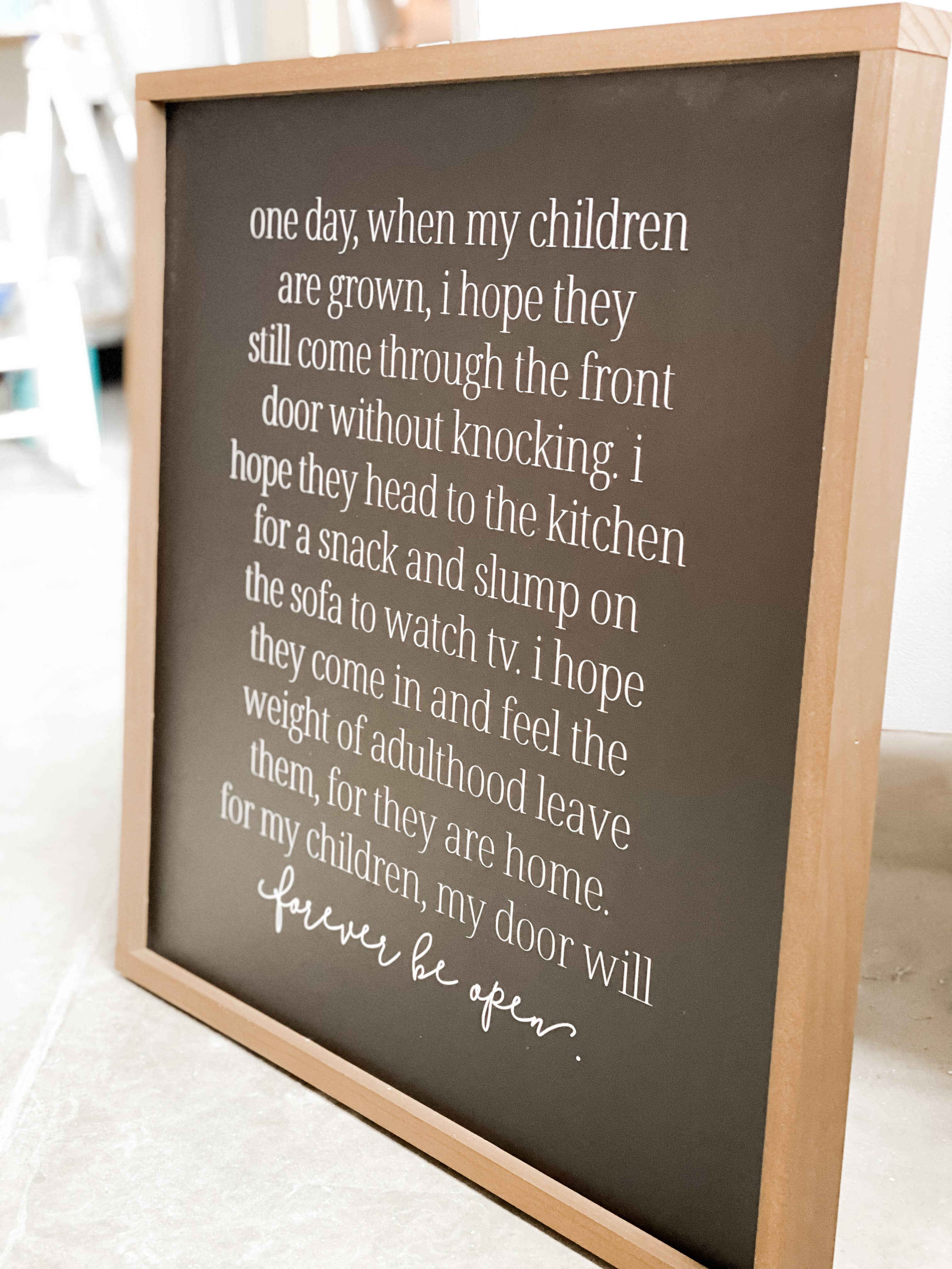 Lily and Sparrow - Wholesale Sign - One Day When My Children | Mother's Day Gift6