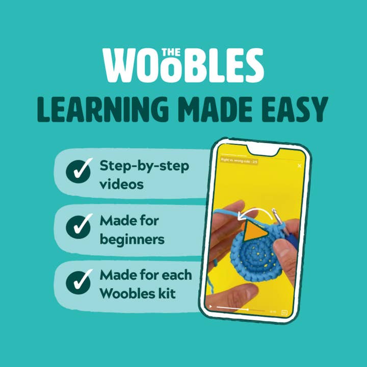 The Woobles - Wholesale Knitting/Crochet Supplies - Bo the Chicken Beginner Crochet Kit
