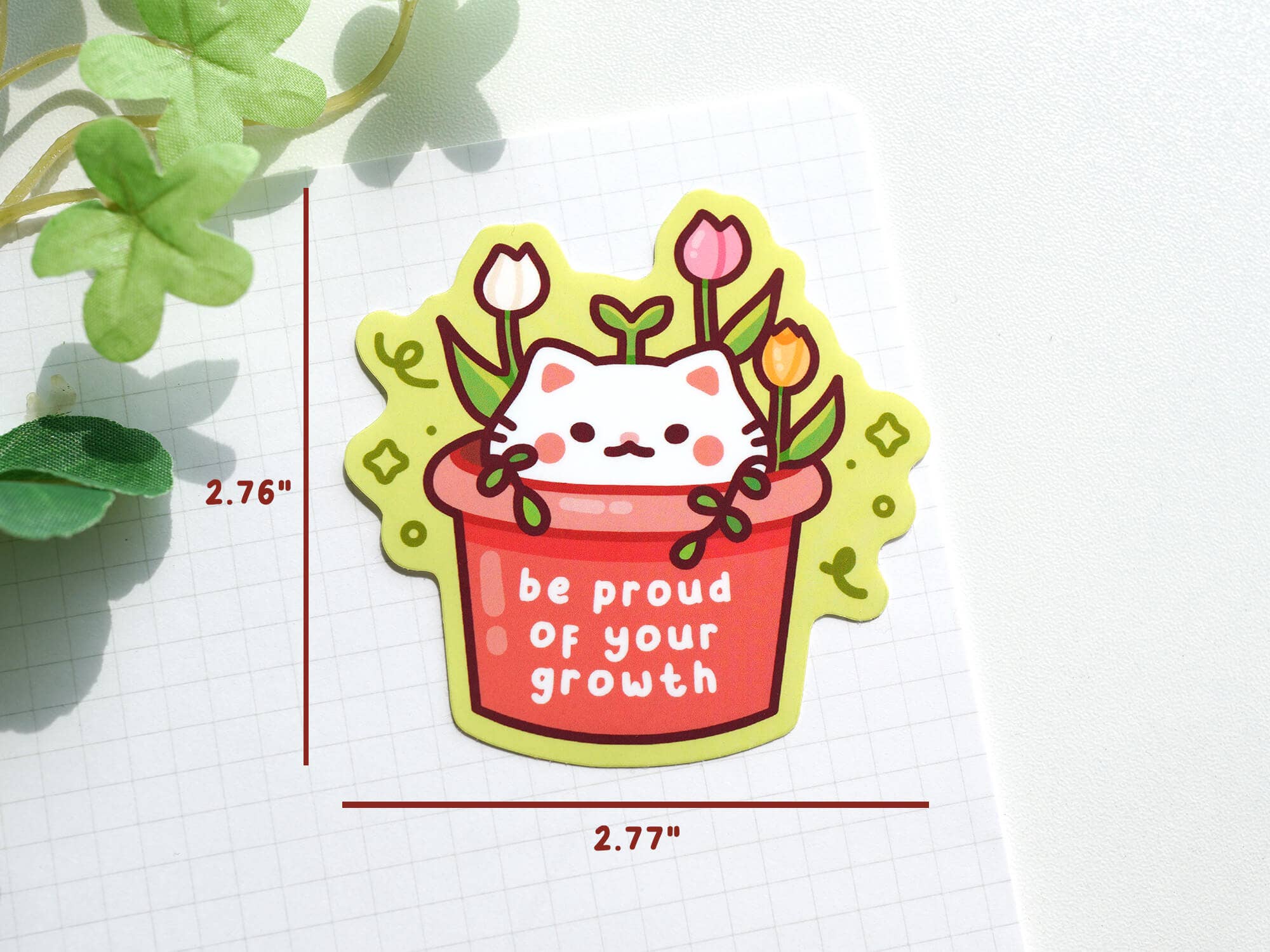 Chonky Frenz - Wholesale Sticker - Be Proud Of Your Growth Sticker1