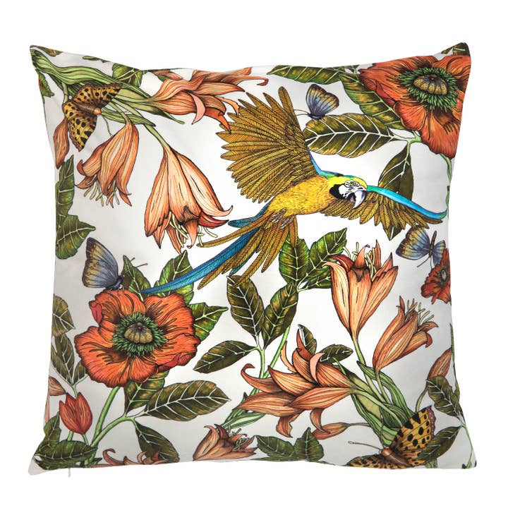 Funda de cojín 20x20” (48x48 cm) Loro para venta al por mayor de Nadja Wedin design