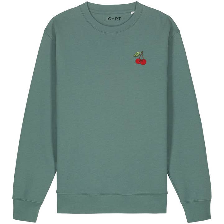 LIGARTI - Wholesale Graphic Sweatshirt - Unisex - Embroidered Sweater – Cherries2