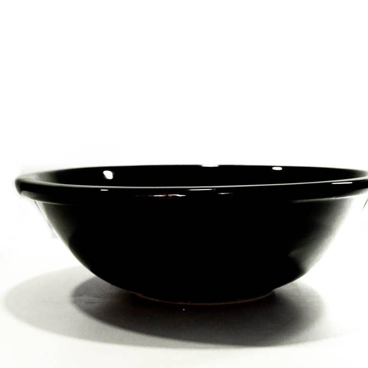 Lavabo da bagno in ceramica nera lucida fatta a mano per la vendita all'ingrosso da parte di ALFIQ Copper