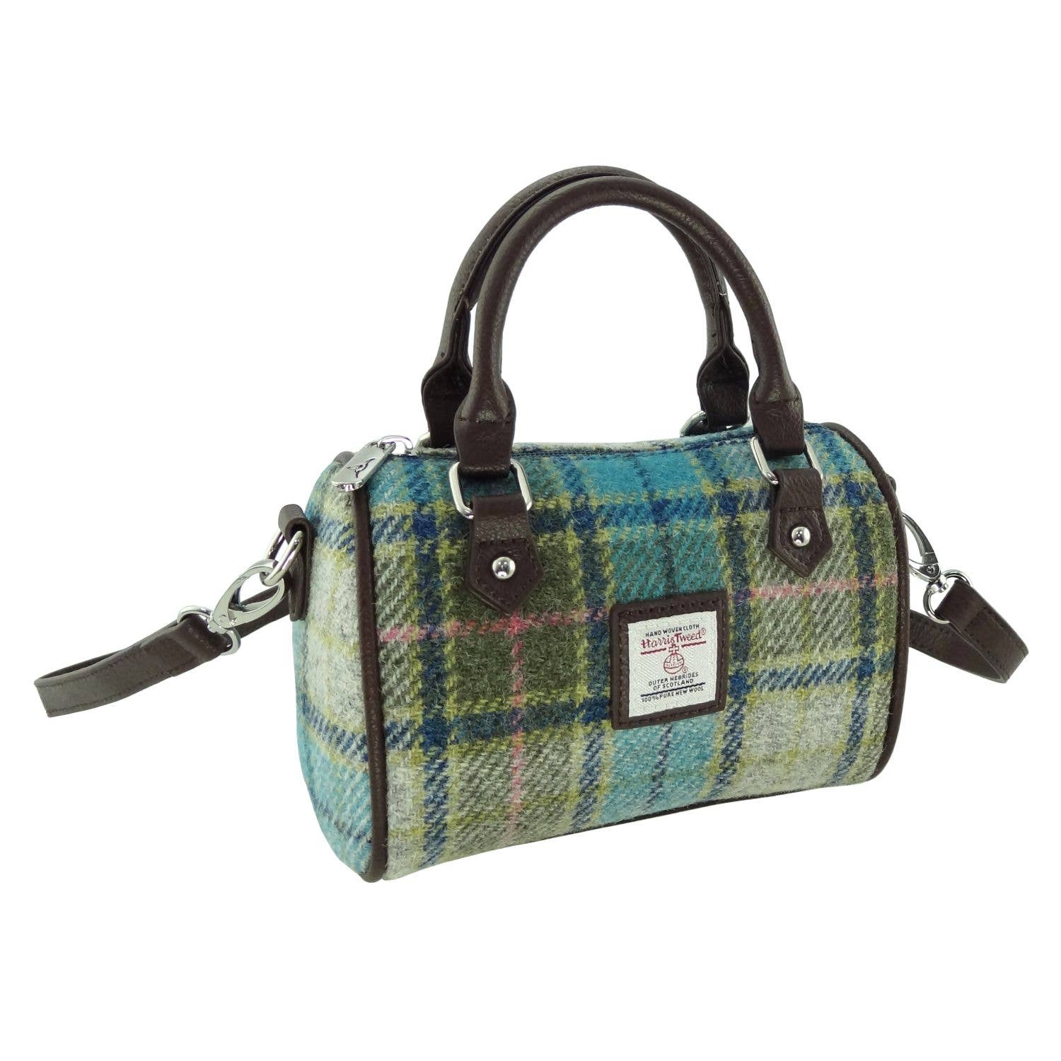 Glen Appin Of Scotland - Wholesale Top Handle Bag - Women's - LB1203 Harris Tweed 'Kilbride' Mini Bowling Bag18