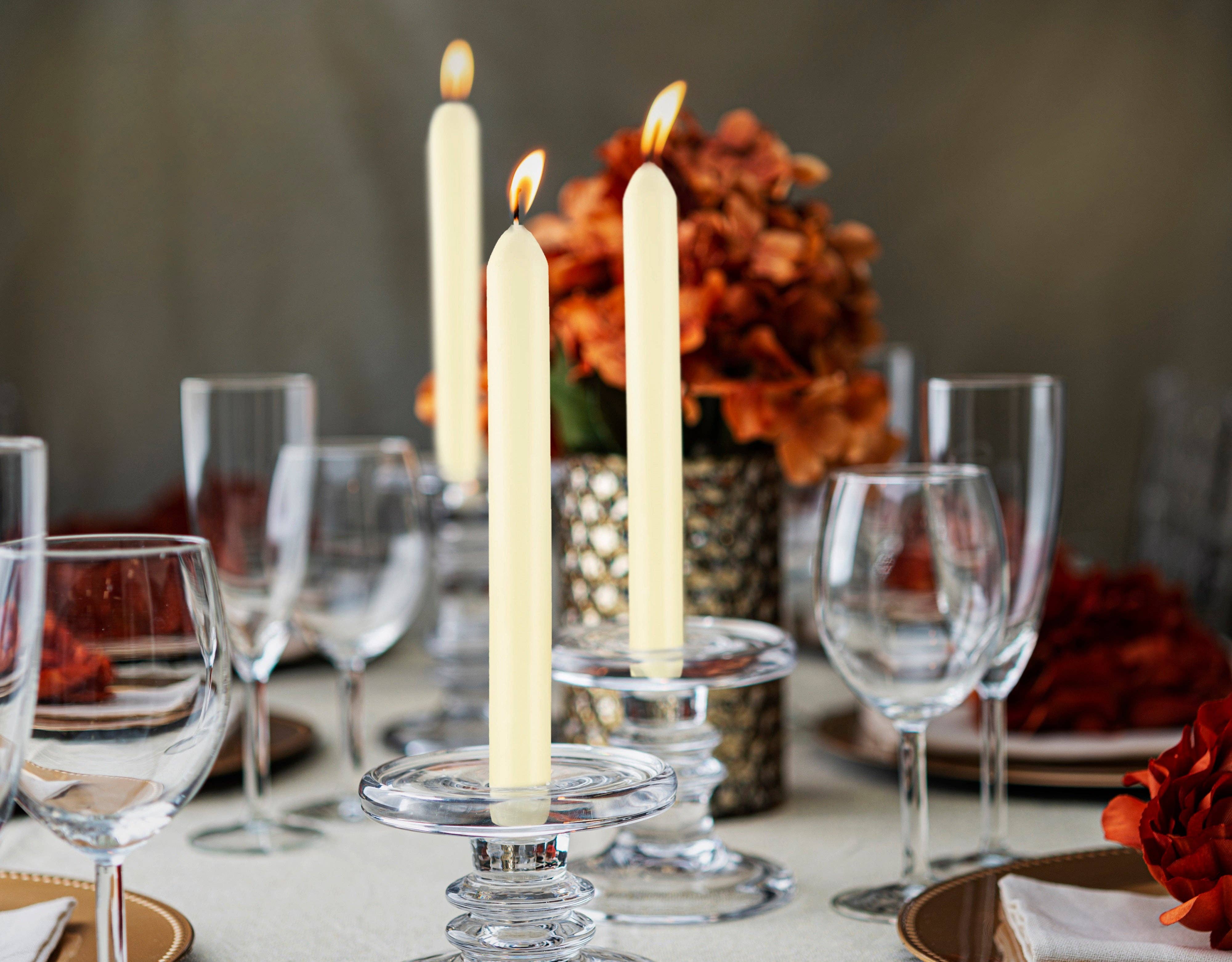 BOLSIUS - Wholesale Tapered Candle/Candlestick - 9 Inch Dinner Taper Candles 10 Pack - Wedding, Decorative, Holiday, Colored Unscented Taper Candles14