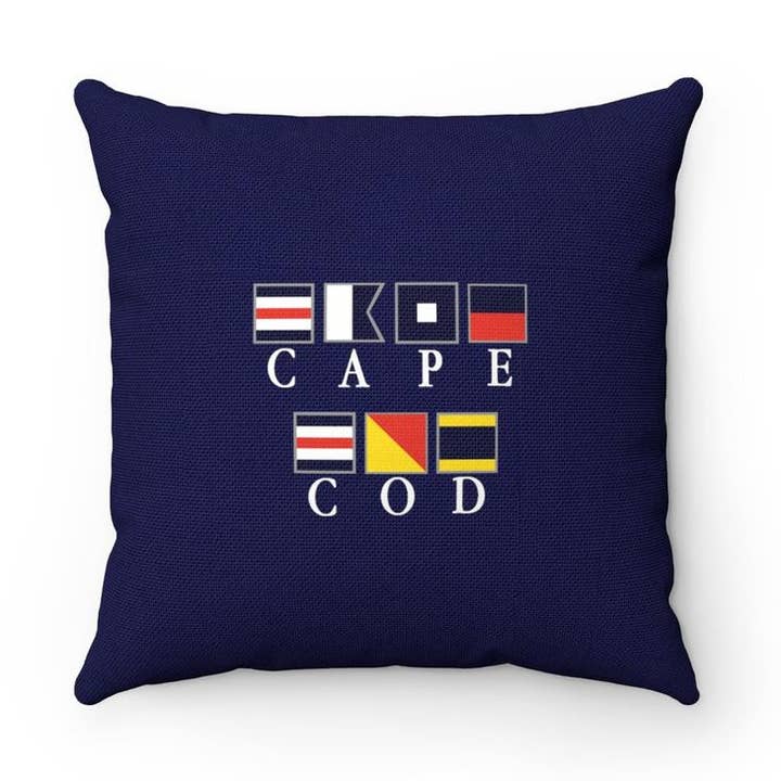 Pillow - Custom Location Nautical Flags for wholesale by Peachy Pendants