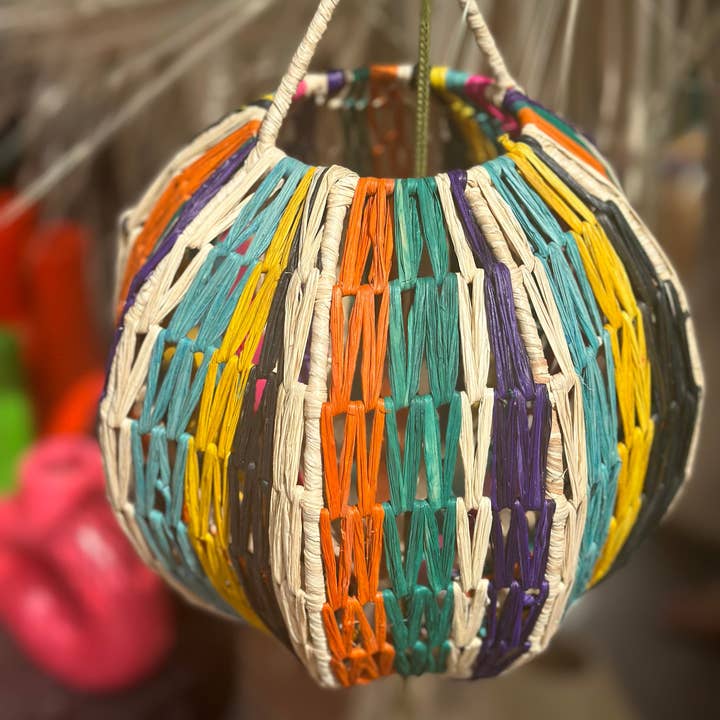 SOUK in the CITY - Wholesale Lamp Shade - YASSI Braided Raffia Lampshade1